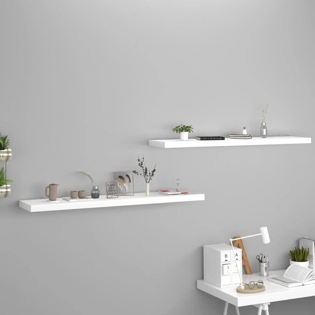 FIRBNUS 2 STK. Floating Wall Shelf 120x23,5x3,8 cm HĂ€ngeregal Schweberegal Wandregale Regale Regalbo