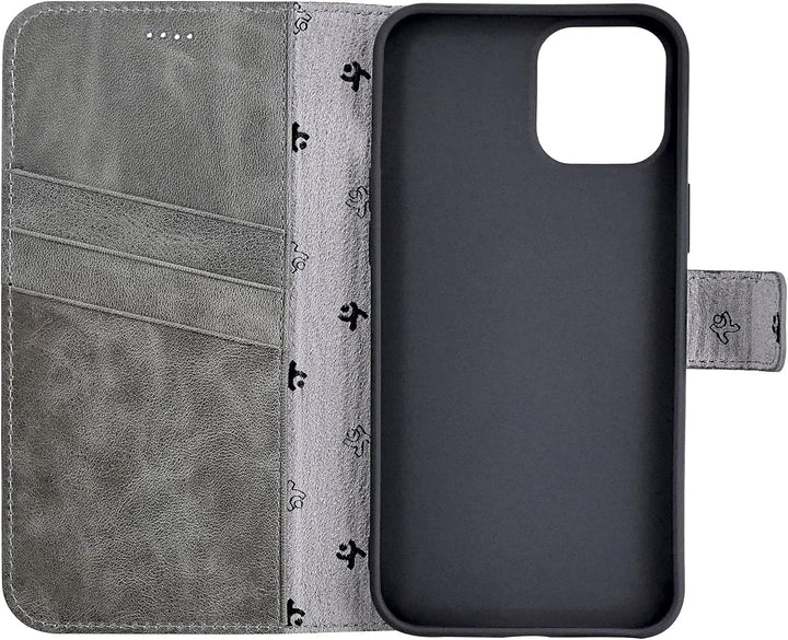Suncase Book-Style Hülle kompatibel mit Google Pixel 7A 5G Leder Tasche (Slim-Fit) Lederhülle Handyt