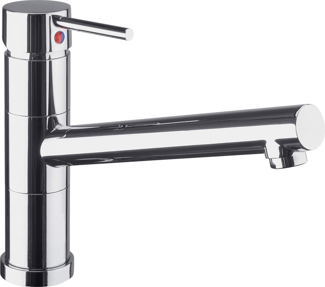 Cornat Spültisch-Einhebelarmatur "Zelina" - Hochwertiger Messingkörper - verchromt - Schwenkbarer Au