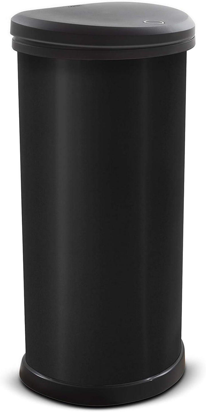 CURVER Deko 40 l Mülleimer, Kunststoff, Schwarz 40 l Schwarz, 40 l Schwarz