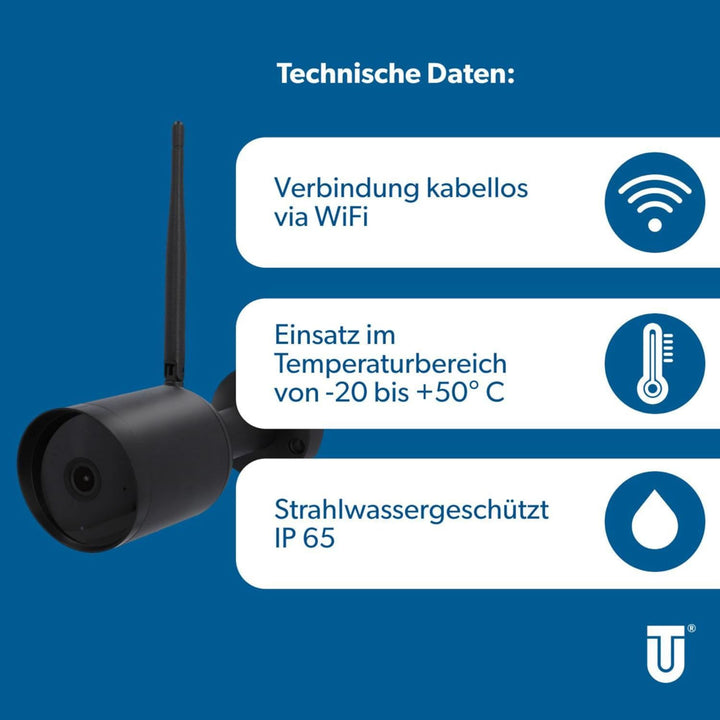 UNITEC WIFI Überwachungskamera Outdoor