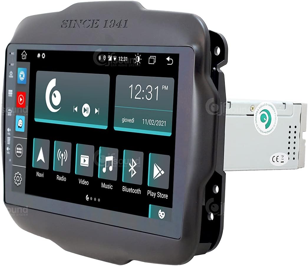 Costum fit Autoradio für Jeep Renegade Android GPS Bluetooth WiFi Dab USB Full HD Touchscreen Displa