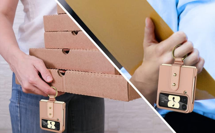 HWeggo Handyhülle für Samsung Galaxy Z Flip 4 Hülle,Ultradünne PC Samsung Z Flip 4 Schutzhülle mit ä