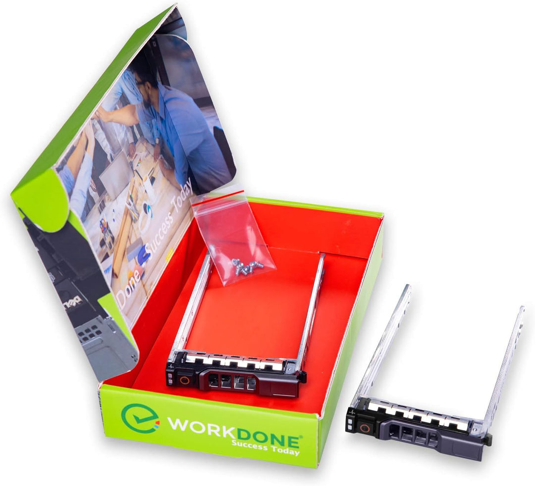 WORKDONE 2er Pack - 2,5-Zoll Hard Drive Caddy Tray - kompatibel für Dell PowerEdge Server - R320 R42