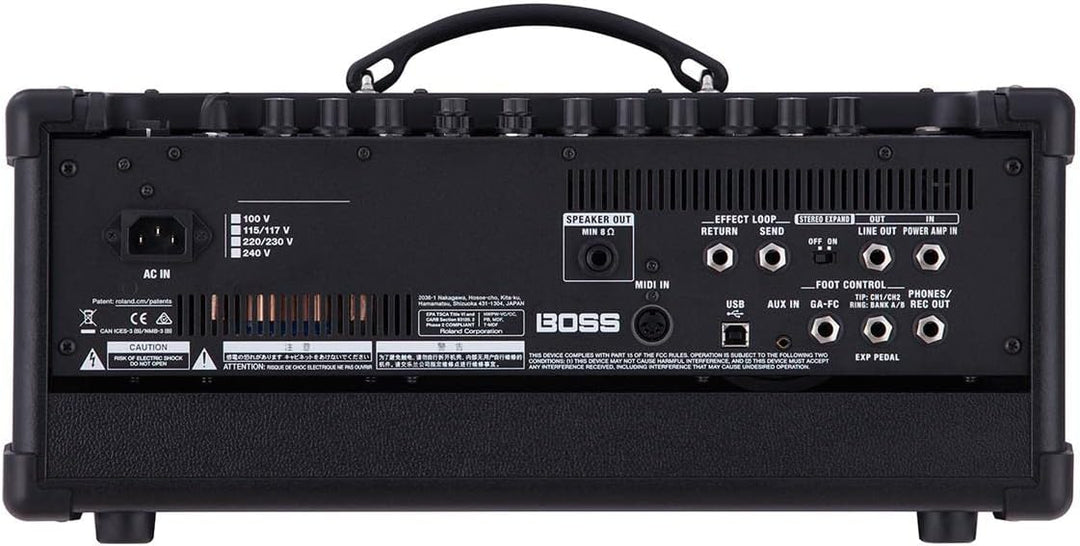BOSS Katana MKII Head Gitarrenverstärker, tragbarer 100 Watt Gitarrenverstärker-Head mit leistungsst