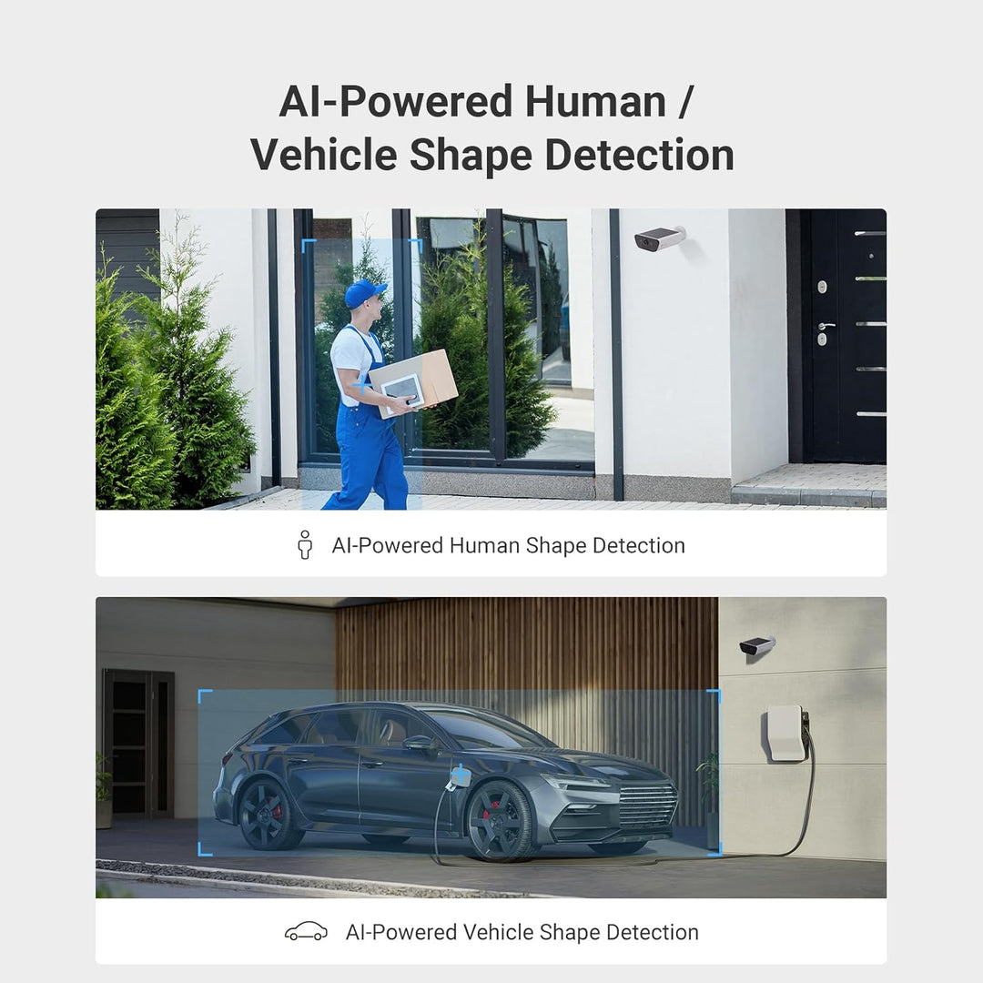 EZVIZ 4K Akku Überwachungskamera mit 10400mAh Akku, kabellose Aussenkamera mit eingebautem 1.4W Sola