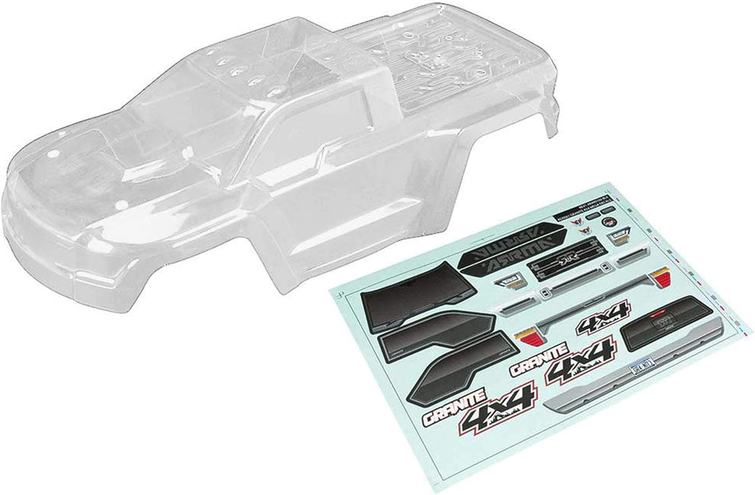 ARRMA mit Abziehbildern, klar: Granit 4x4 AR402261 Mehrfarbig
