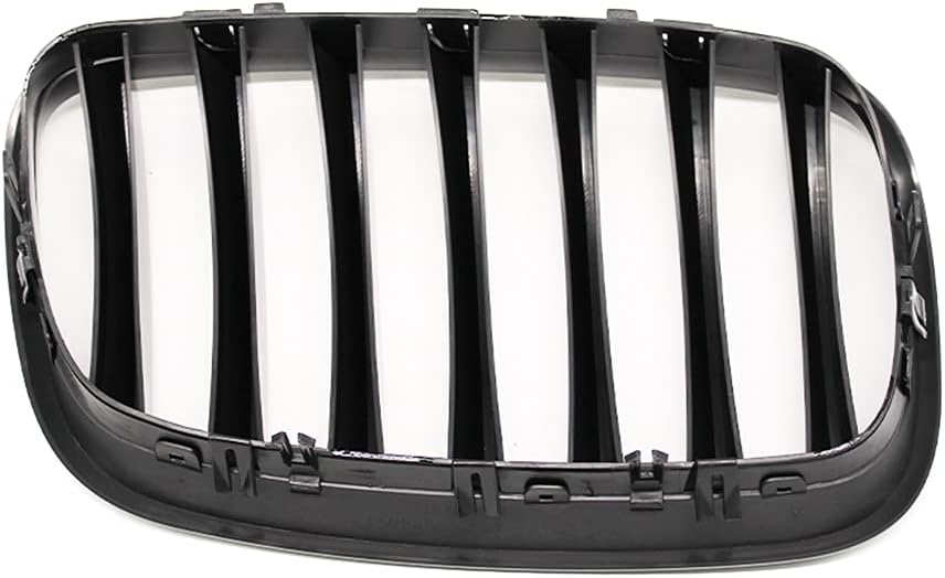 HZTWFC Frontnierengitter Einzellamelle glänzend schwarz Morden Stil Frontstossstangengrill Auto Styl