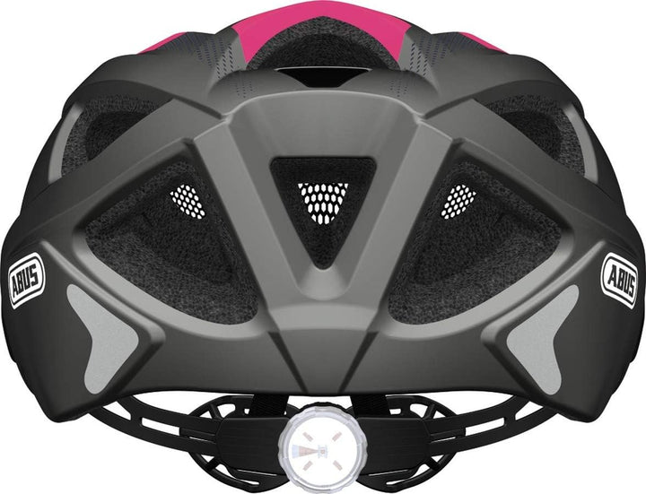ABUS Stadthelm Aduro 2.0 - Allround-Fahrradhelm mit Licht - in sportivem Design für den Stadtverkehr