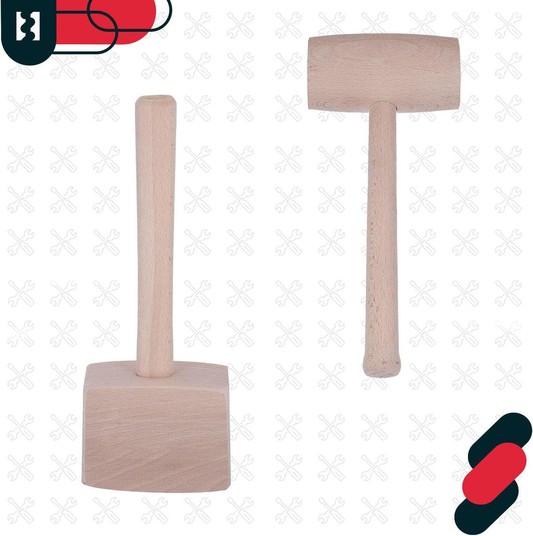 KOTARBAU® Holzhammer Durchmesser 65 mm für Schreiner Blechbearbeitung Schreiner-Knüppel Schreiner-Ha