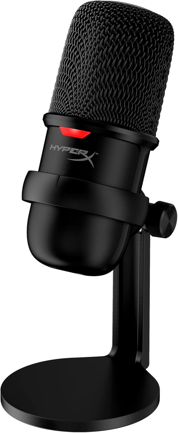 HyperX SoloCast – USB-Kondensator-Gaming-Mikrofon, für PC, PS4 und Mac, Tap-to-Mute Sensor, Kardioid