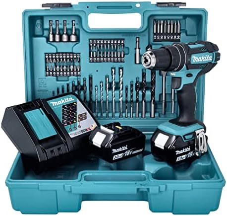 Makita DHP482RFX1 Akku-Schlagbohrschrauber 18V 3.0Ah Li-Ion inkl. 2. Akku, inkl. Ladegerät, inkl. Ko