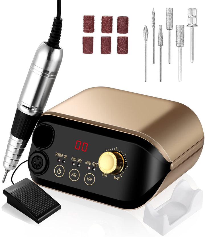 Nagelfräser 35000 U/Min Elektrische Nagelfeile für Gelnägel Maniküre Pediküre Set Professionelle Nai