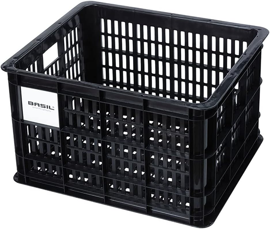 Basil B.V. Unisex – Erwachsene Crate Fahrradkaste 45.25x35x25cm Schwarz, 45.25x35x25cm Schwarz