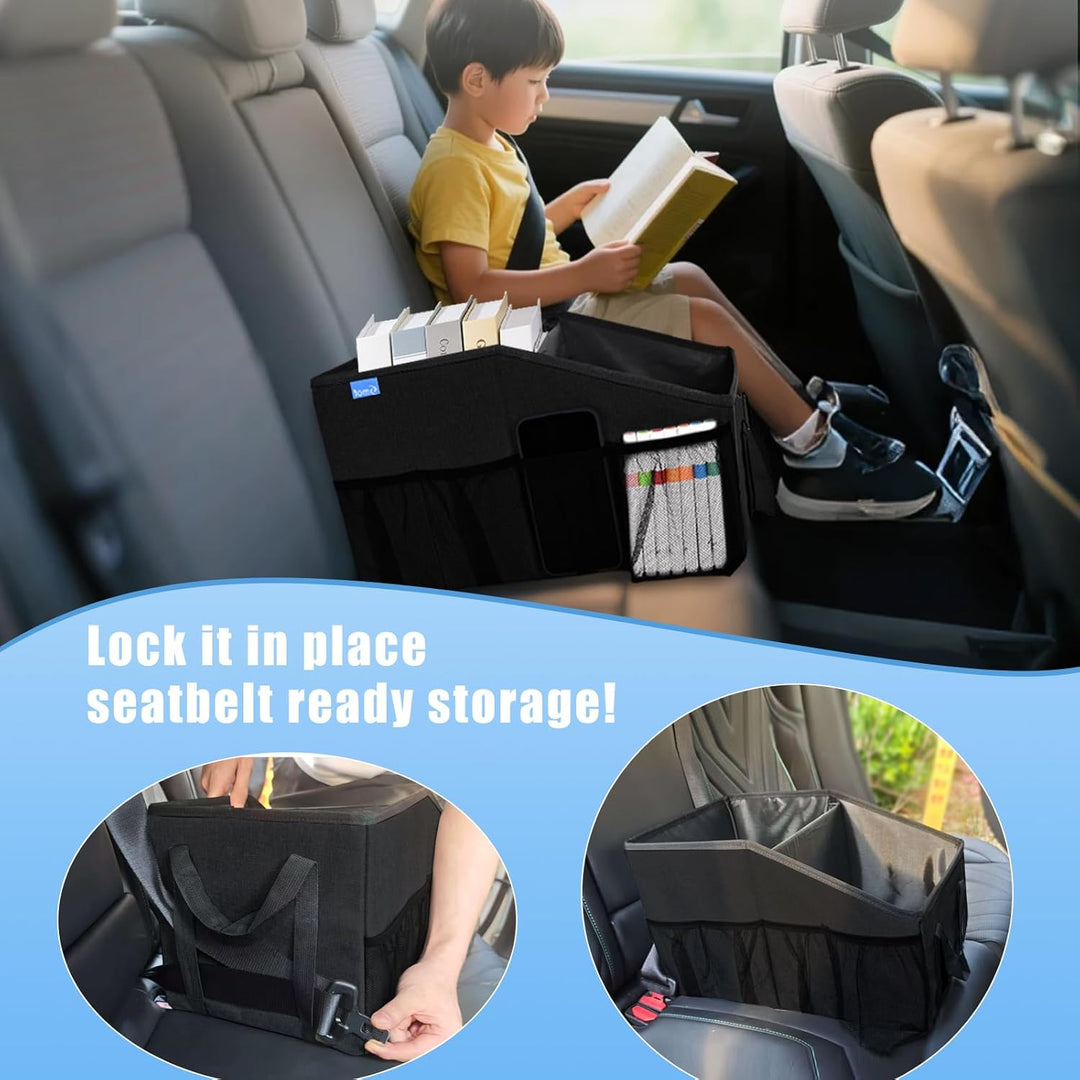 Auto Organizer für Vorne und Rücksitz, Beifahrersitz, Auto Organizer Kinder mit Mehrere Taschen Getr