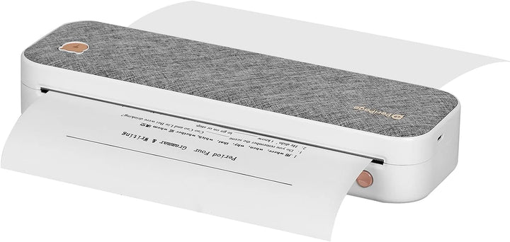 Bisofice Mobiler Drucker A4 für unterwegs, Drahtloser Thermotransferdrucker Portable Printer, 210 mm