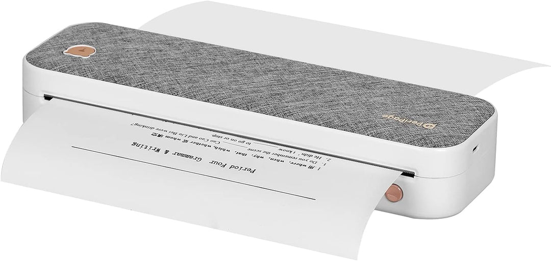 Bisofice Mobiler Drucker A4 für unterwegs, Drahtloser Thermotransferdrucker Portable Printer, 210 mm