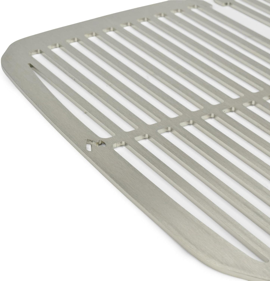 Edelstahl INOX Grillroste für Weber Pulse 2000 | spülmaschinenfest - Set aus 2 Hälften Grillrost Pul