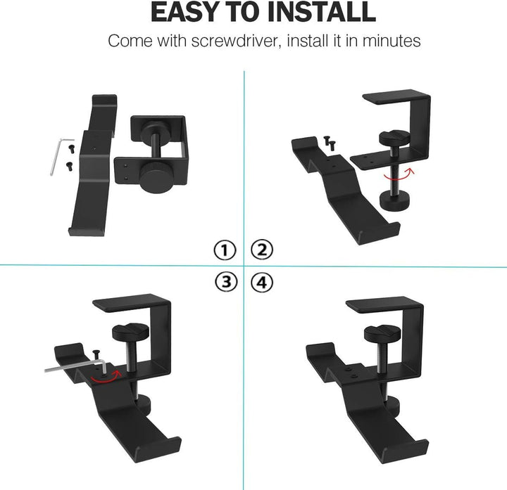 6amLifestyle Kopfhörer Ständer, Universal Kopfhörerhalter aus Aluminium Earphone Holder Headset Stän