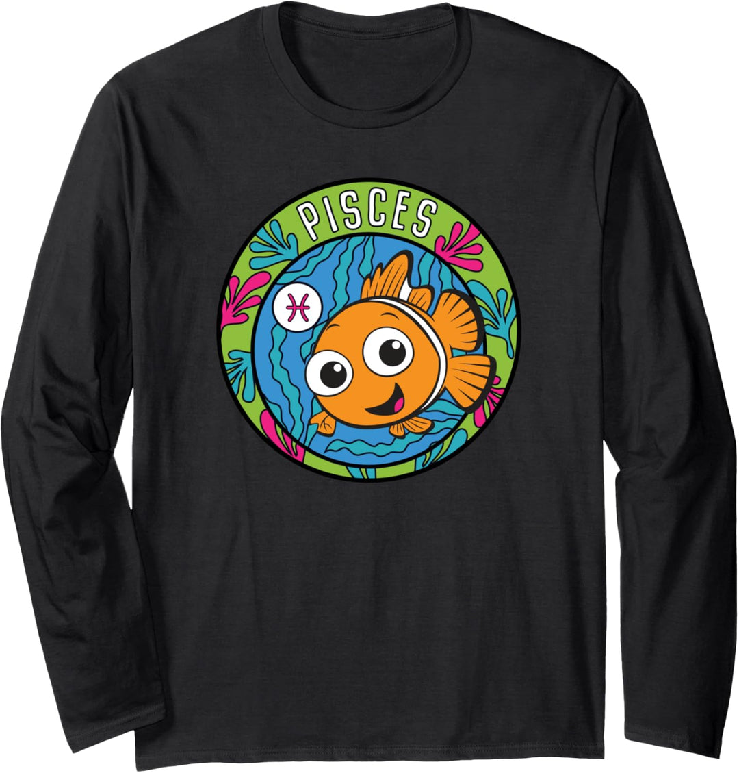Disney PIXAR Finding Nemo Zodiac Pisces Langarmshirt