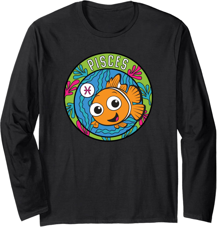 Disney PIXAR Finding Nemo Zodiac Pisces Langarmshirt