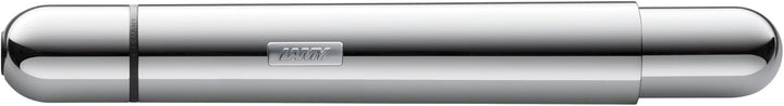 LAMY pico kleiner Taschen-Kugelschreiber 289 aus Metall im Lack-Finish in der Farbe chrome mit Druck