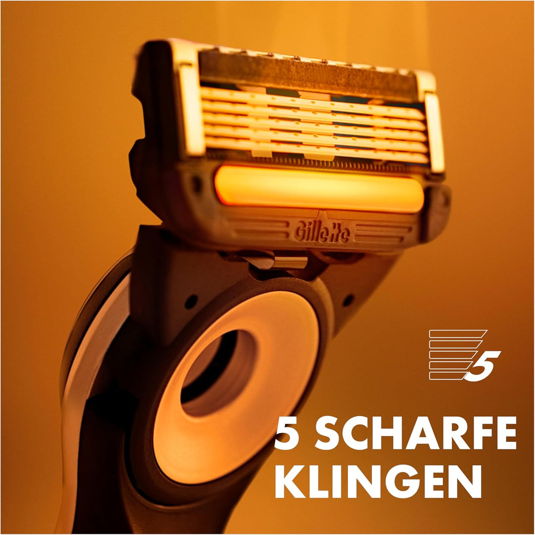 Gillette Labs Heated Nassrasierer, Rasierer mit Reinigungs-Element, 1 Griff 2 Klingen, Geschenk für