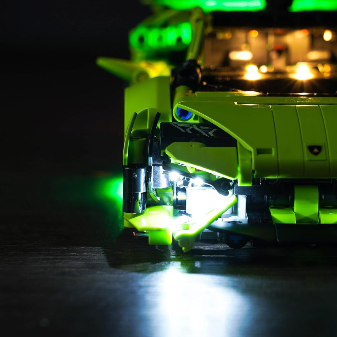 LocoLee Licht Kompatibel mit Lego Lamborghini Huracán Tecnica, Led Beleuchtungs Compatible with Lego