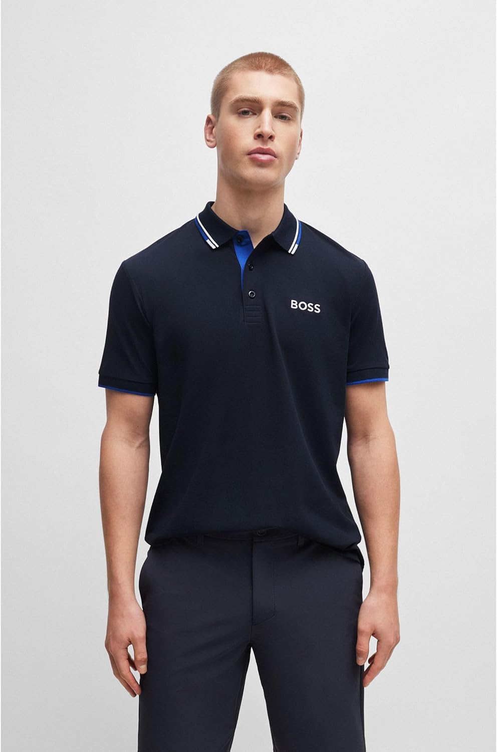 BOSS Herren Poloshirt, 5XL Dark Blue402