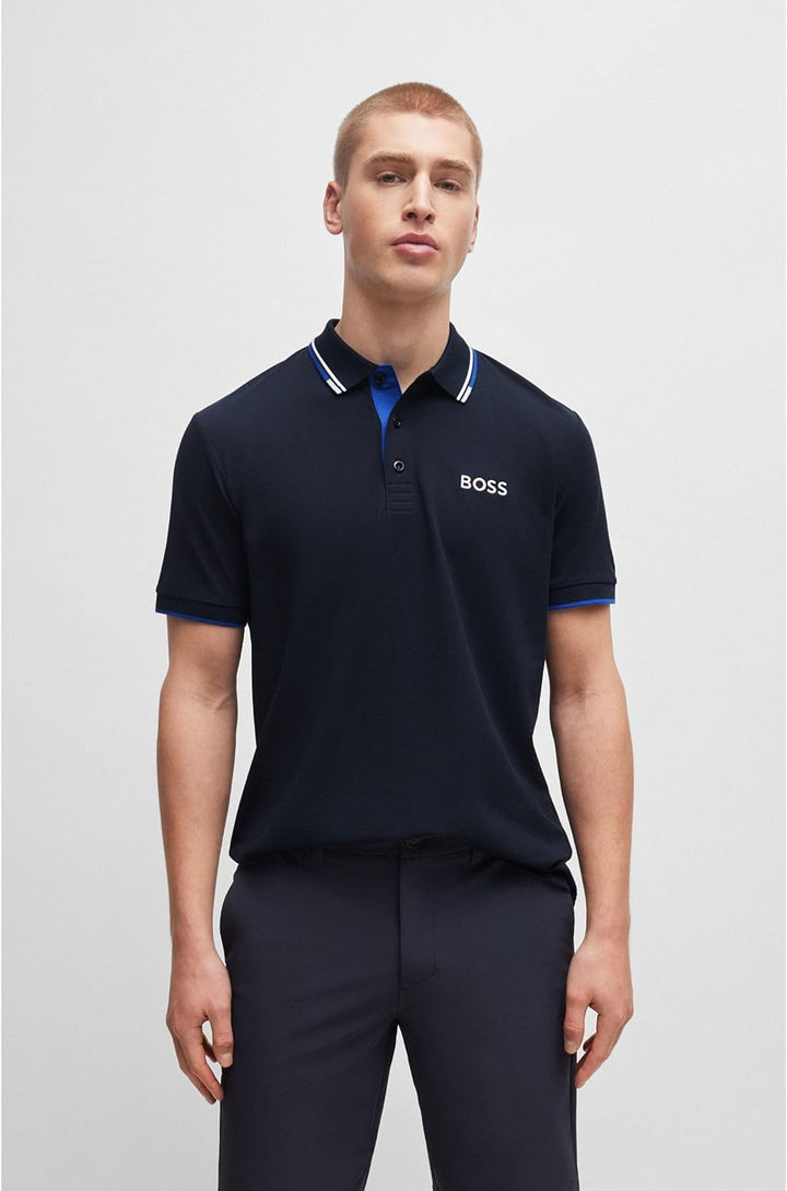 BOSS Herren Poloshirt, 5XL Dark Blue402