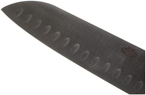 BALLARINI Savuto Nero Santokumesser, Klingenlänge 18 cm, Deutscher Edelstahl, Ergonomischer Kunststo