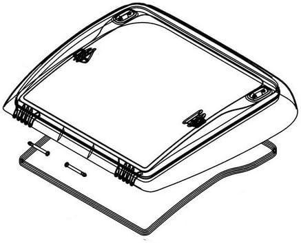 Dometic Mini Heki Glas kpl. STANDARD Silber, STANDARD Silber