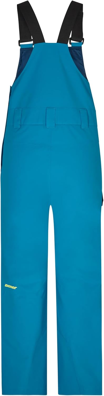 Ziener Jungen Akando-bib Ski-Hose, Schnee-Hose | Träger, wasserdicht, warm (1er Pack) 164 teal cryst