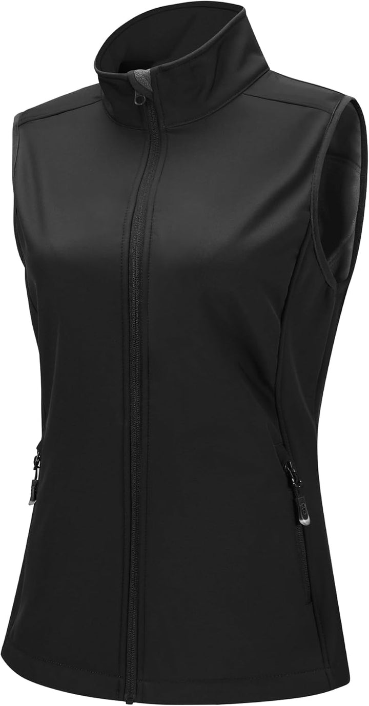 33,000ft Weste Damen Outdoor Leichte Softshell-Weste Ärmellose Jacke Winddichte Fleece Damenweste fü
