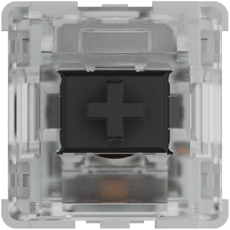 Glorious Gaming 120x Gateron Mechanical Keyboard Switches (Schwarz) - SMD-LED-kompatibel, linear & k