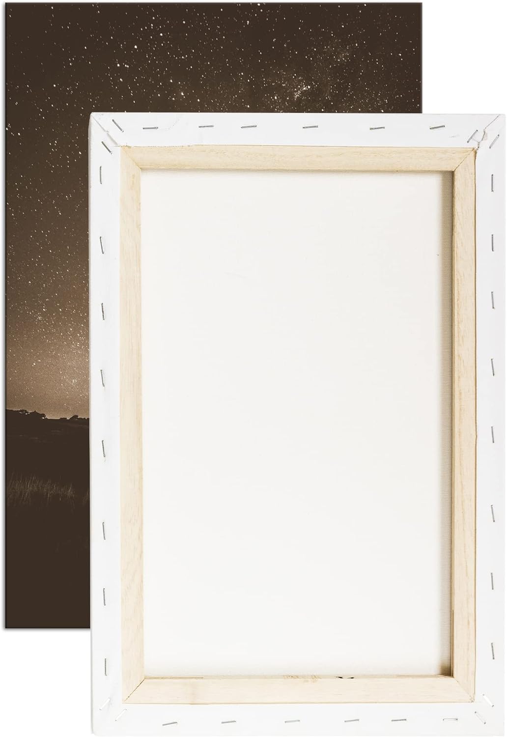 deyoli unsere magische Galaxie am Nachthimmel Effekt: Sepia, Format: 80x60 als Leinwandbild, Motiv f