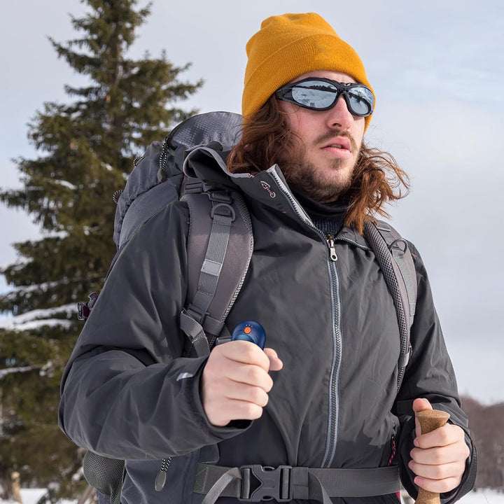 J-BRAUV Handwärmer Elektrisch 2er Set, 4000mAh Taschenwärmer Wiederverwendbar Mit 10000mAh Ladebox,