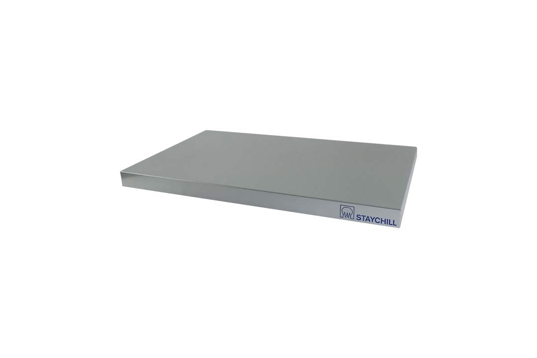 Saro Stay Cool 1/1 GN Kühl-Servierplatte, Metall, Silber, 53 x 32.5 x 3.6