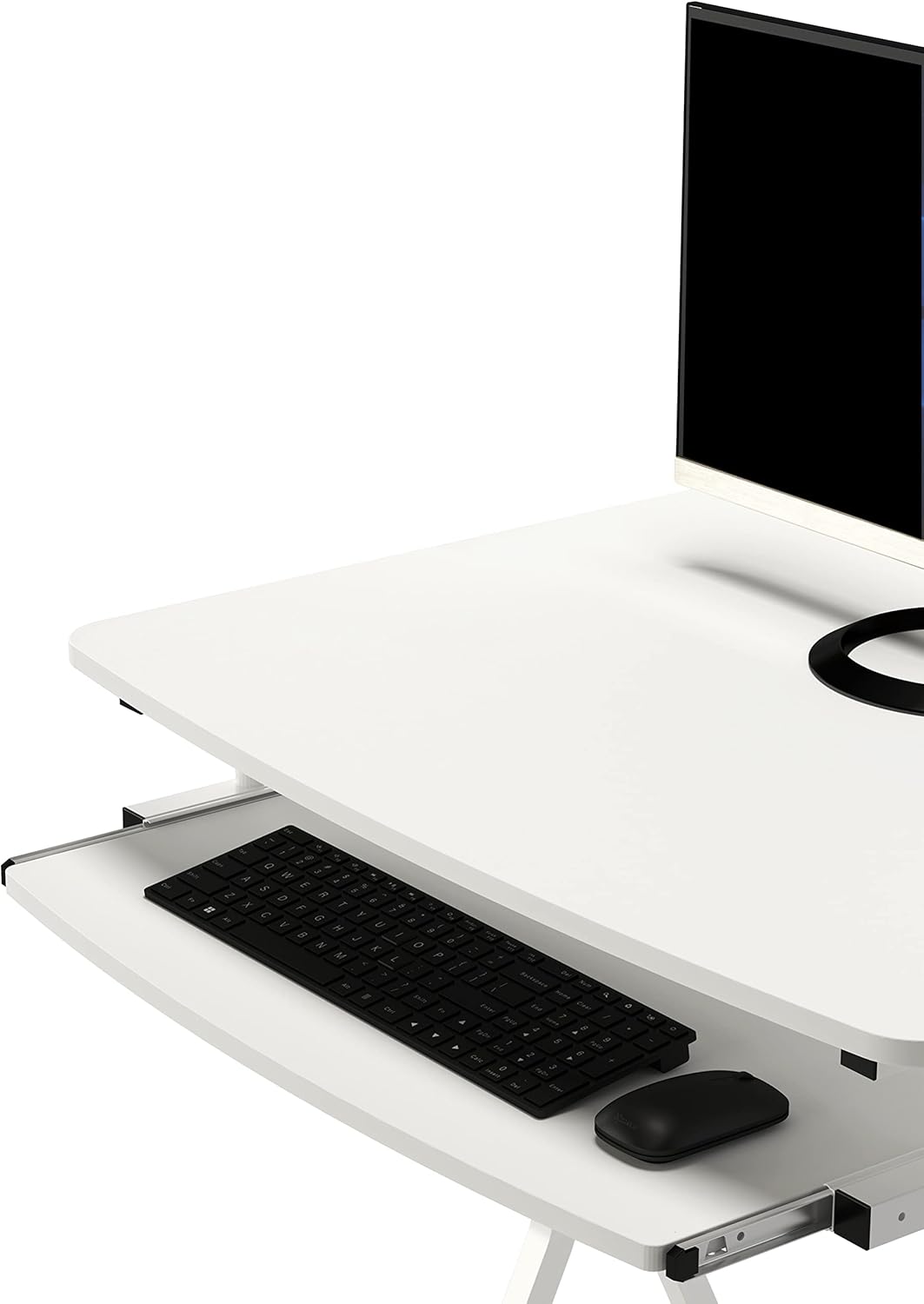 SixBros. Computerschreibtisch Weiss - CT-3791AM/8417