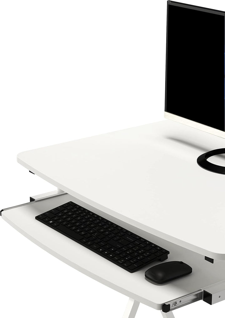 SixBros. Computerschreibtisch Weiss - CT-3791AM/8417