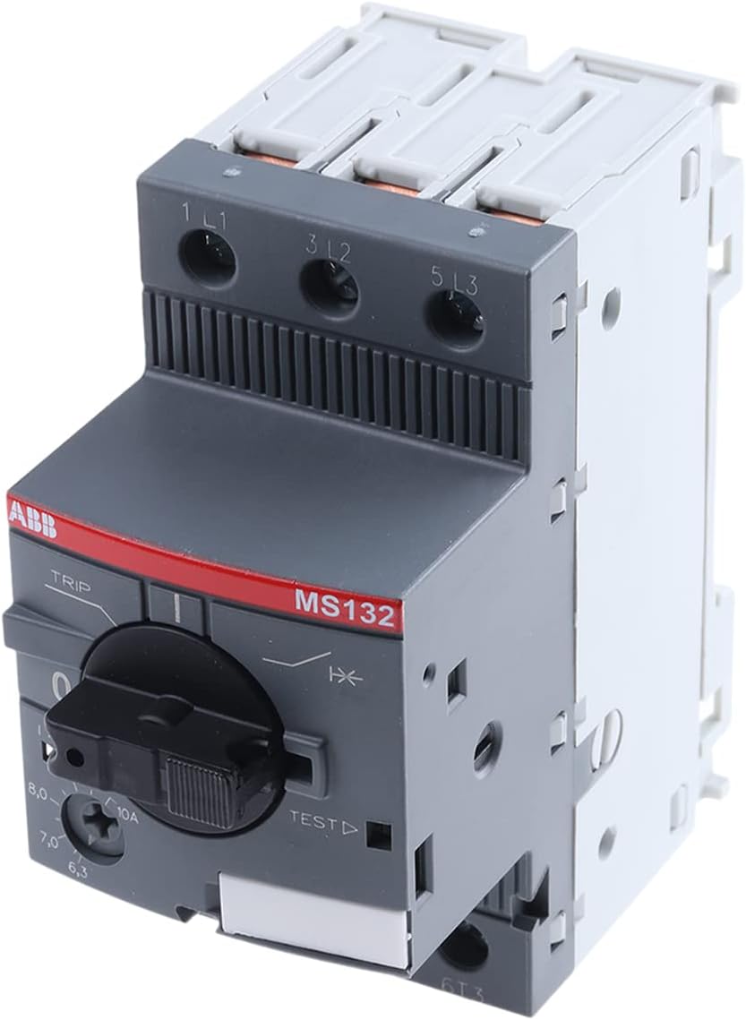 ABB MS132 Motorschutzschalter, 6,3 →10 A 690 V 90mm x 45mm