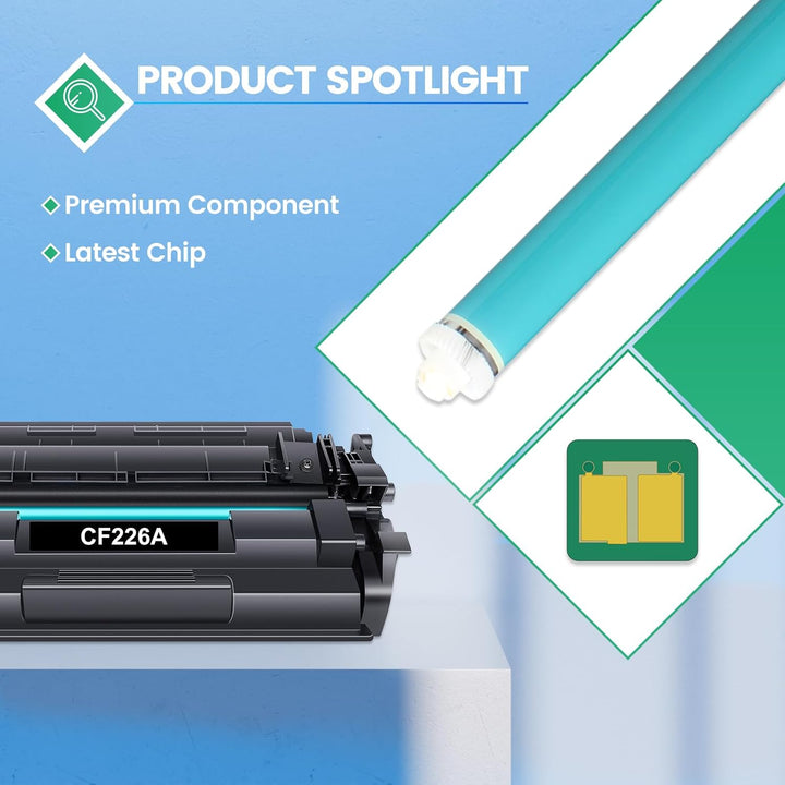 VICTONER 26A CF226A Tonerkartusche Kompatibel für HP 26X CF226X Laserjet Pro MFP M426fdw M426fdn M42