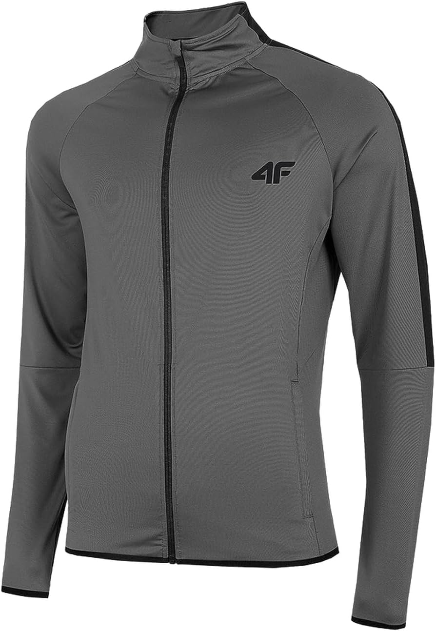 4F Herren Trainingsjacke BLMF010 M Schwarz/Dunkelgrau, M Schwarz/Dunkelgrau