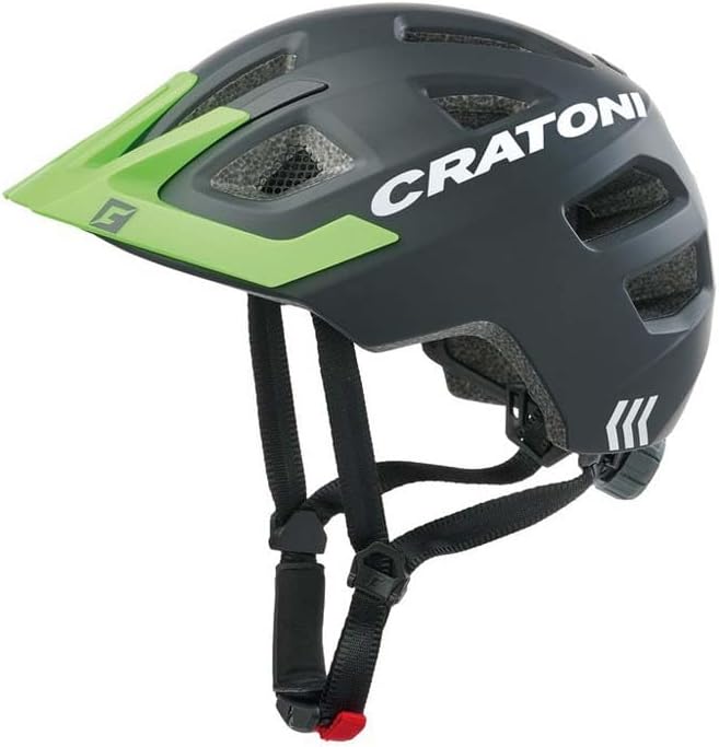 Cratoni Unisex – Erwachsene Maxster Pro Fahrradhelm, Schwarz/Neongrün, S