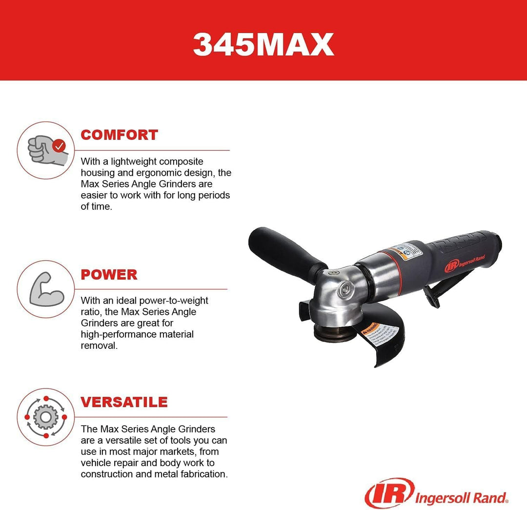 Ingersoll-Rand Ingersoll Rand Druckluft Geradschleifmaschine 345MAX-M, Professionelles Werkzeug als