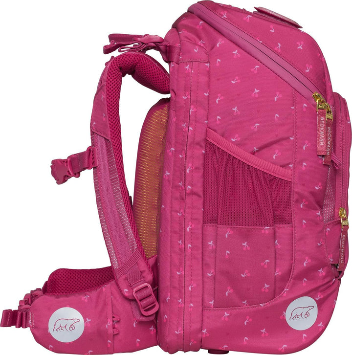 BECKMANN, Schulrucksack-Set Active Air FLX, 6-teilig, Grundschule, inkl. Regenüberzug, 22L, Cherry