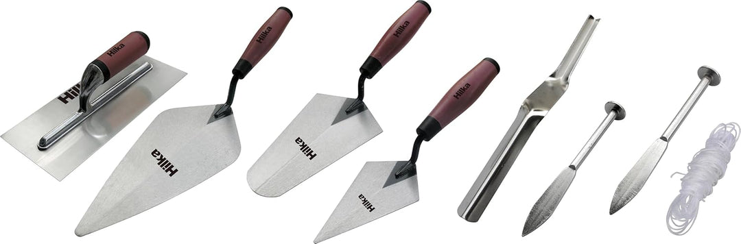 Hilka 66416006 Spachtelkellen-Set mit weichen Griffflächen, Blau (6-teilig)