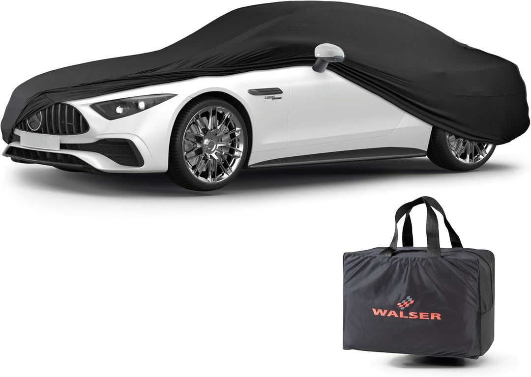 Walser Abdeckung Auto Indoor Stretch Basic, Autoabdeckung Winter, staubdichte Autogarage Abdeckung,