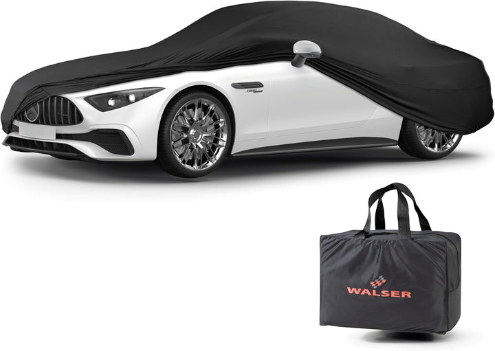 Walser Abdeckung Auto Indoor Stretch Basic, Autoabdeckung Winter, staubdichte Autogarage Abdeckung,