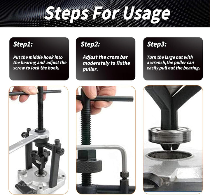 3-Backen Innenlager-Abzieher Lager Abzieher Werkzeug Innenabzieher Für Motorrad Und Auto Aus Chrom-V